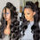 Thumbnail: Lace Front Wigs Human Hair Pre Plucked for Women 150% Density 13x4 HD Transpare