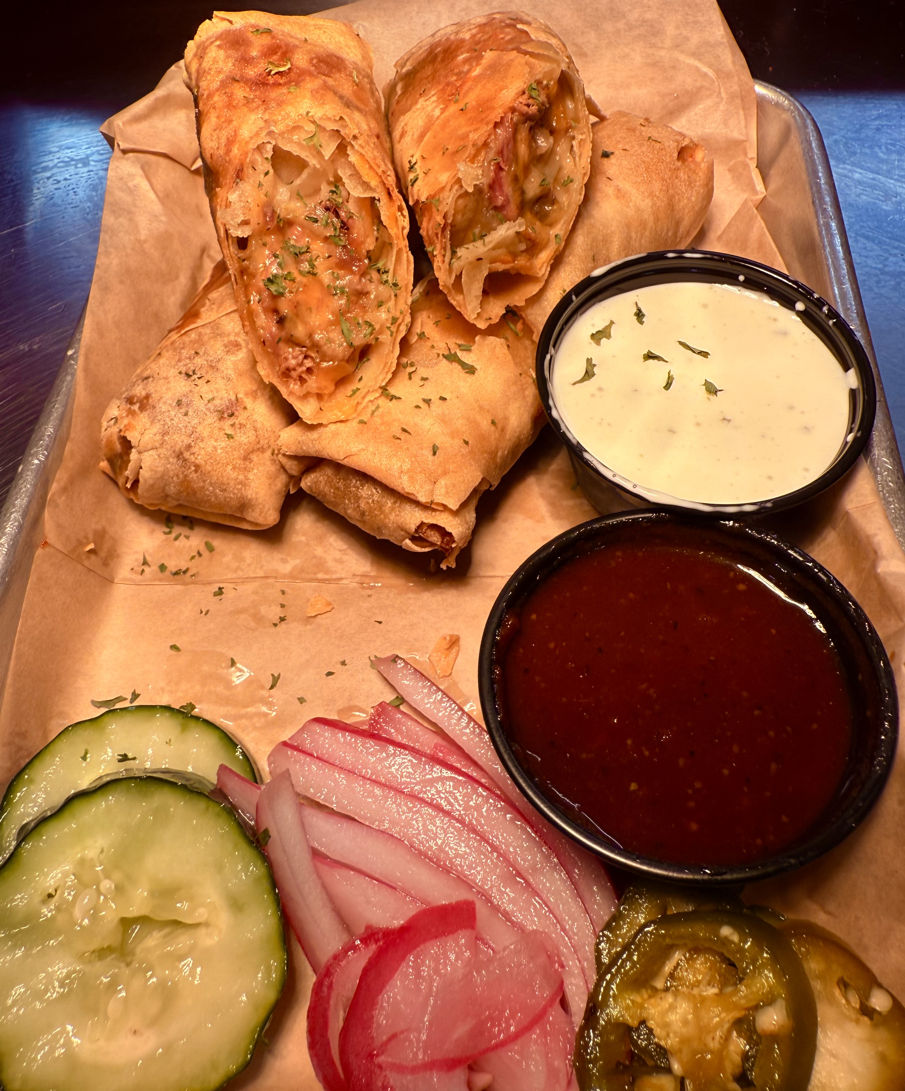 Brisket N Cheese Egg Rolls