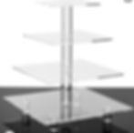4 Tier acrylic cupcake stand