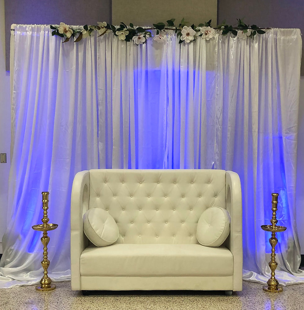 Backdrops and uplights