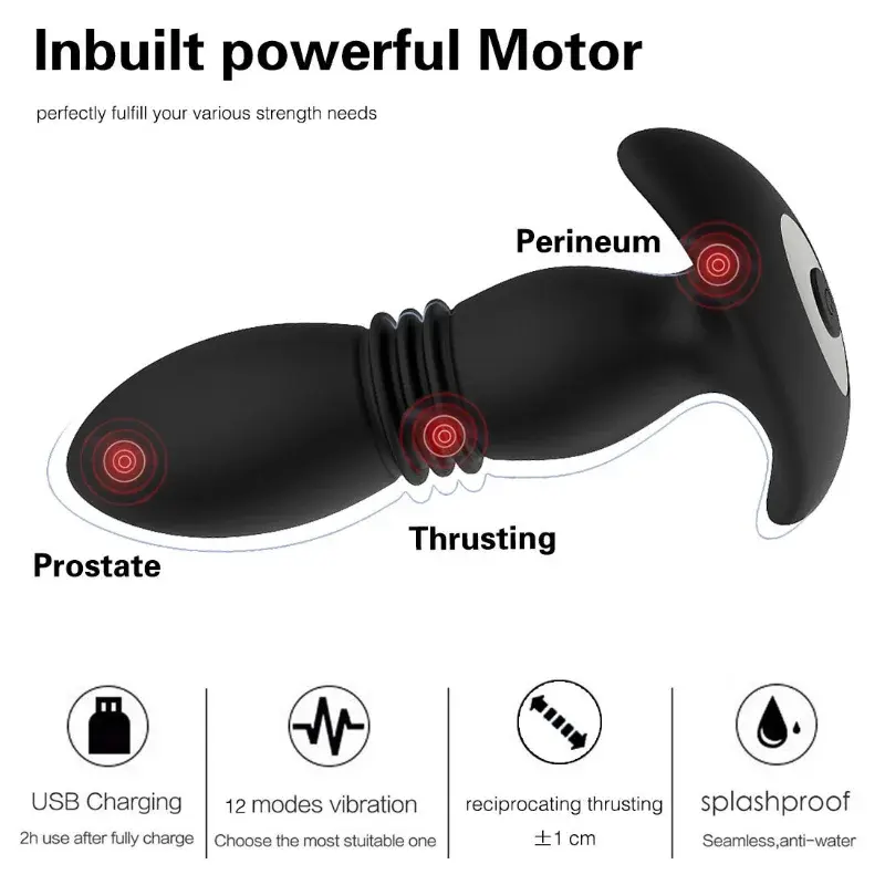 Miniatura: Vibrador anal sube y baja, Vibrador prostático