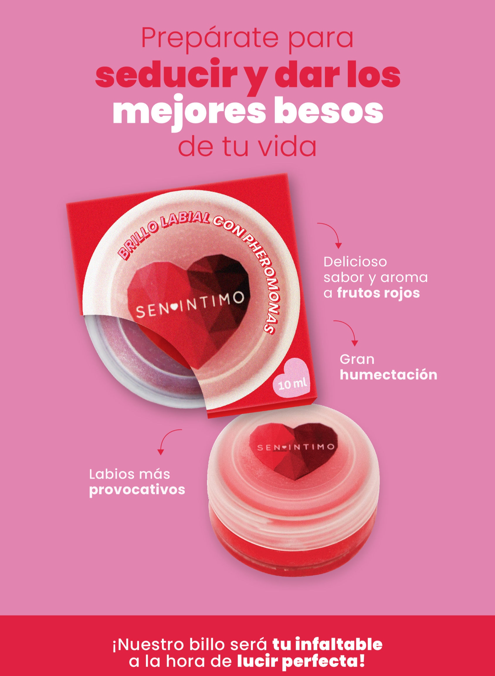 Feromonas En Brillo Labial, Sen Intimo