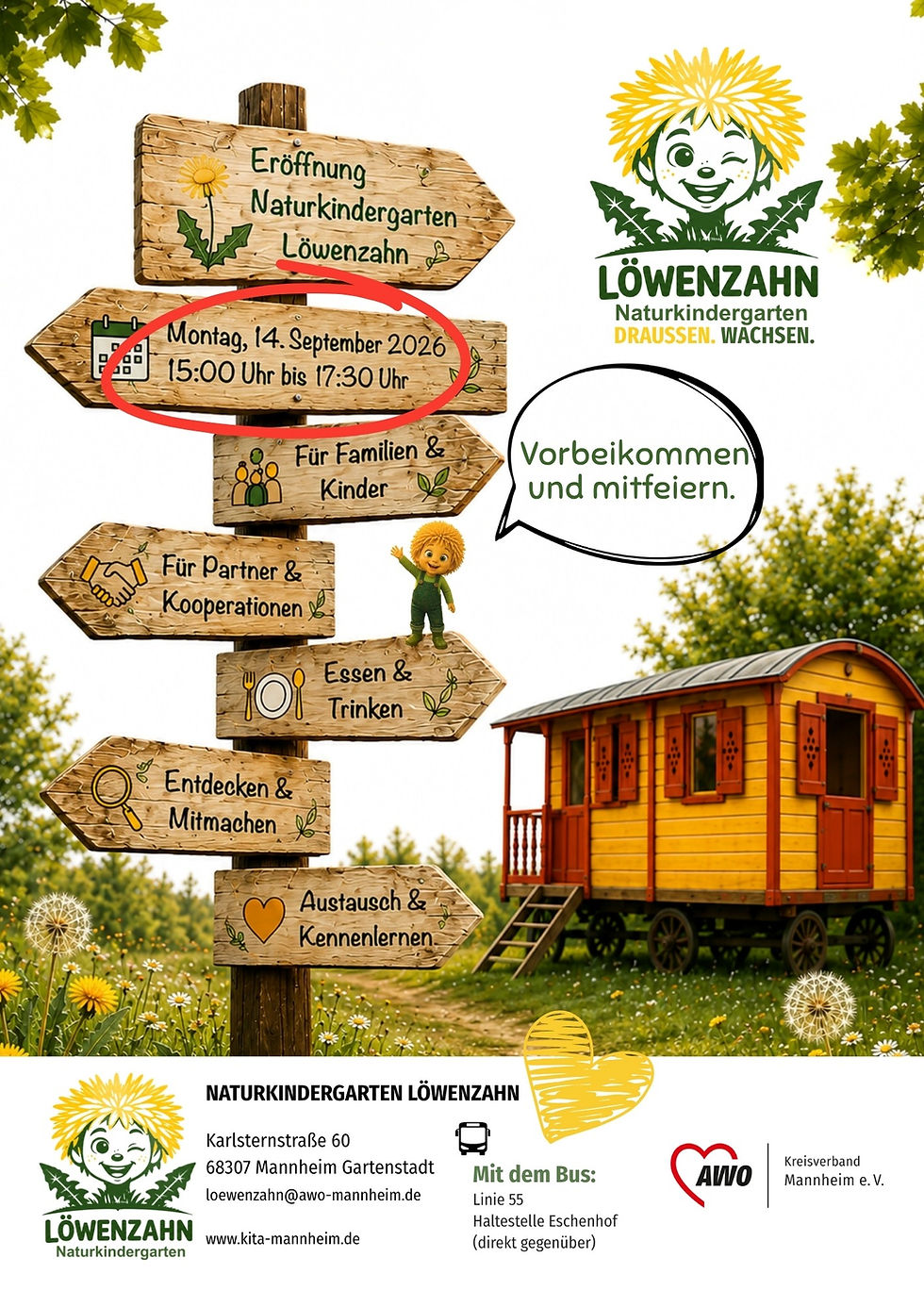 Eröffnung am Montag, 14.09.26