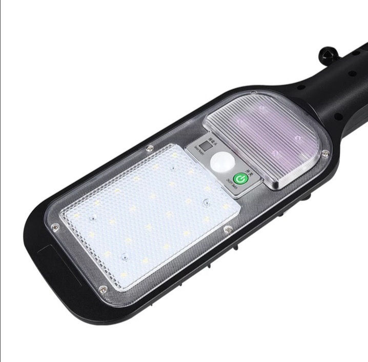Miniatura: Faro lampione stradale pannello solare sensore di movimento 24 LED 120W