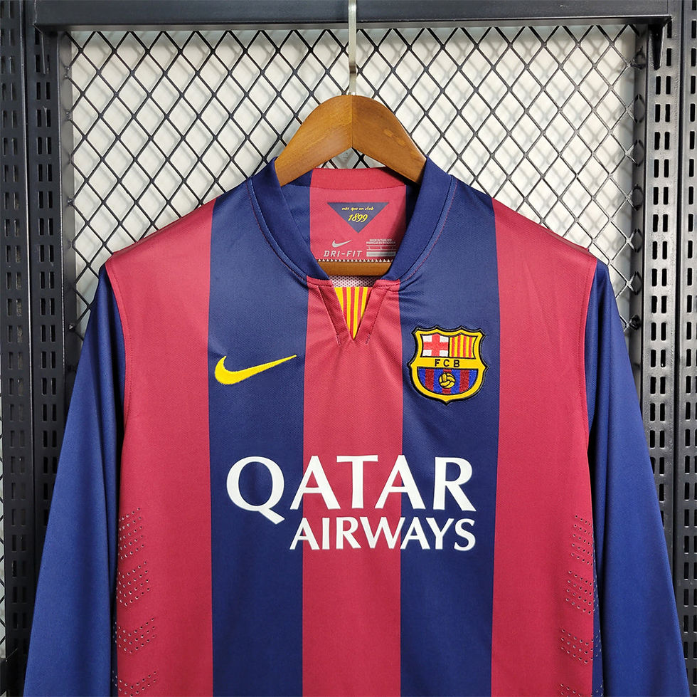 Barcelona Home 2014-15 - Retro Shirt (Full Sleeves)