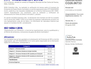 ¡El PEI el Recreo recibe la Declaratoria de la verificación de su inventario de Gases de Efecto Invernadero!