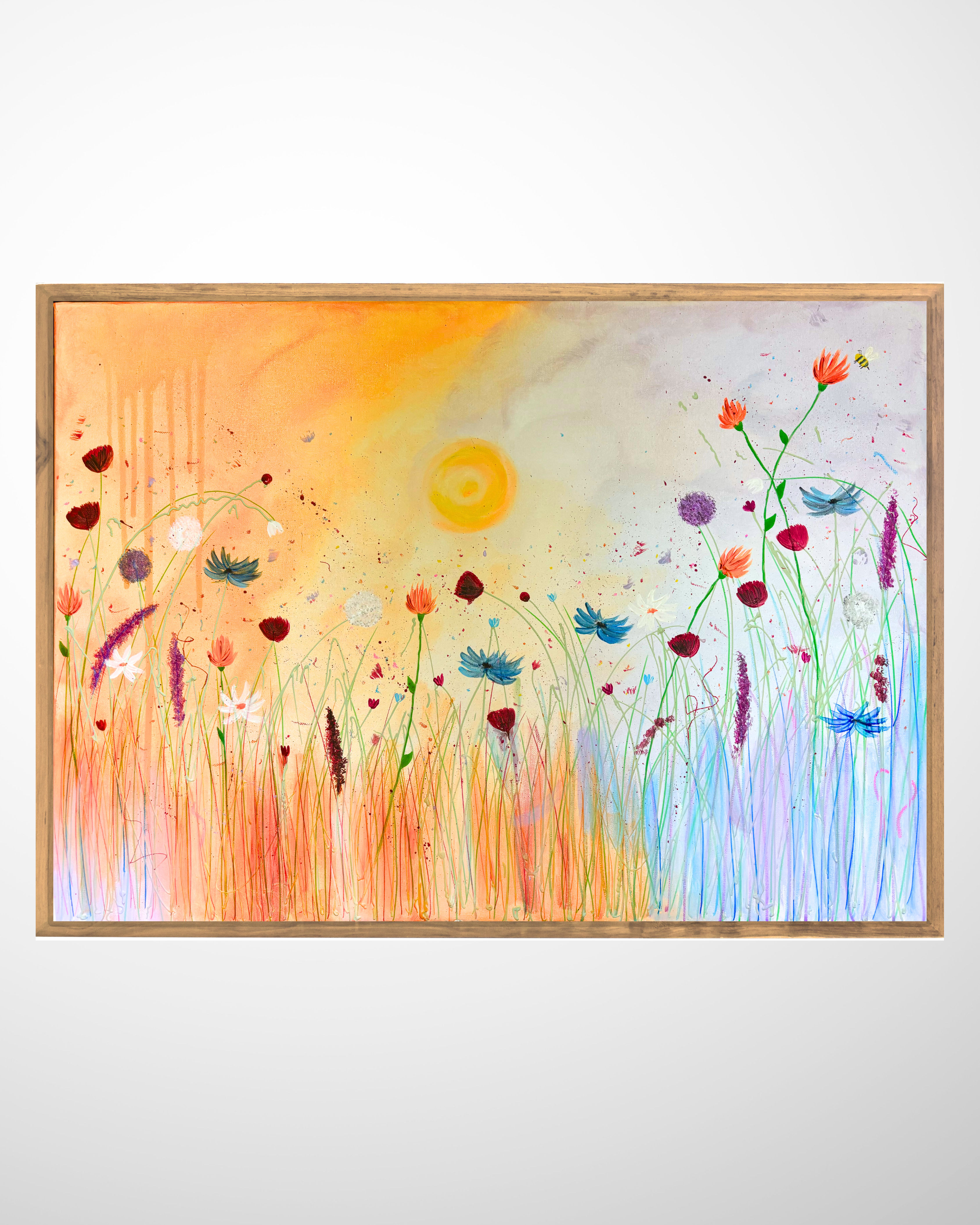 Acrylbild auf Leinwand ‚Summer Haze‘ - 70x50cm