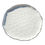 Thumbnail: Ruffle White Salad Plate with Silver Rim Rental – Elegant Tableware