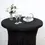 Thumbnail: 36"x42" Black Wavy Spandex Cocktail Table Cover
