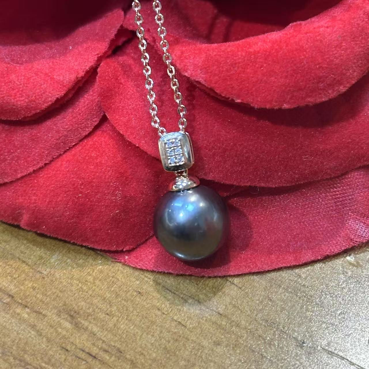 Sugar Cube Pendant Necklace