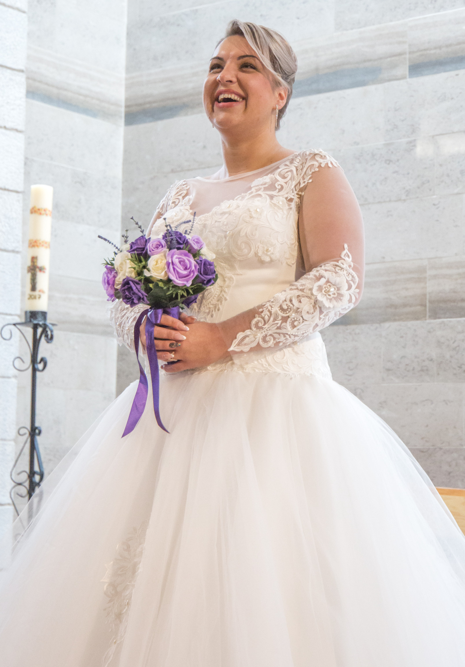 ‘Vienna Rose’ Lace Wedding Dress - Size 20