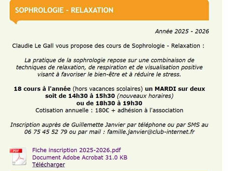 La rentrée arrive !