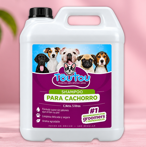 Shampoo Toutou para Cachorro presentación de 5 litros