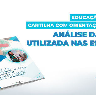 Educação publica cartilha com orientações sobre análise da água utilizada nas escolas