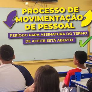 Período para assinatura do termo de aceite do Processo de Movimentação de Pessoal está aberto