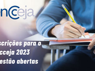 Começam nesta segunda-feira as inscrições do Encceja 2023