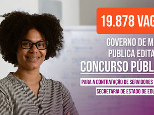 Governo de Minas publica edital com mais de 19 mil vagas para a rede estadual de ensino