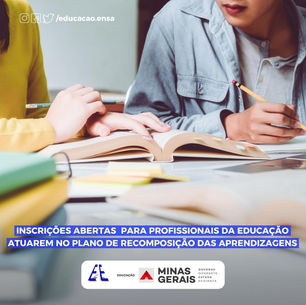 SRE Ouro Preto divulga edital para profissionais atuarem no Plano de Recomposição das Aprendizagens