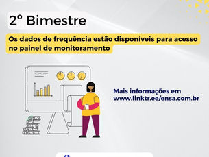Os dados de frequência do 2º bimestre estão disponíveis para acesso no painel de monitoramento