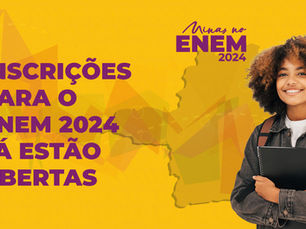 Inscrições para o Enem 2024 já estão abertas