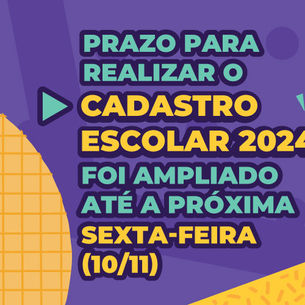 Prazo para realização do Cadastro Escolar 2024 na rede pública de Minas Gerais é ampliado