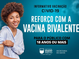 Dose de reforço bivalente contra covid-19 é liberada para toda população acima de 18 anos