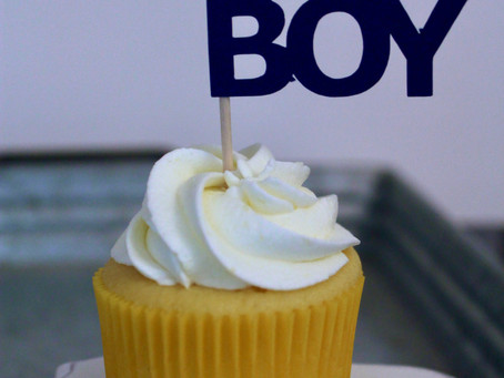Baking Cupcakes for a Baby Shower