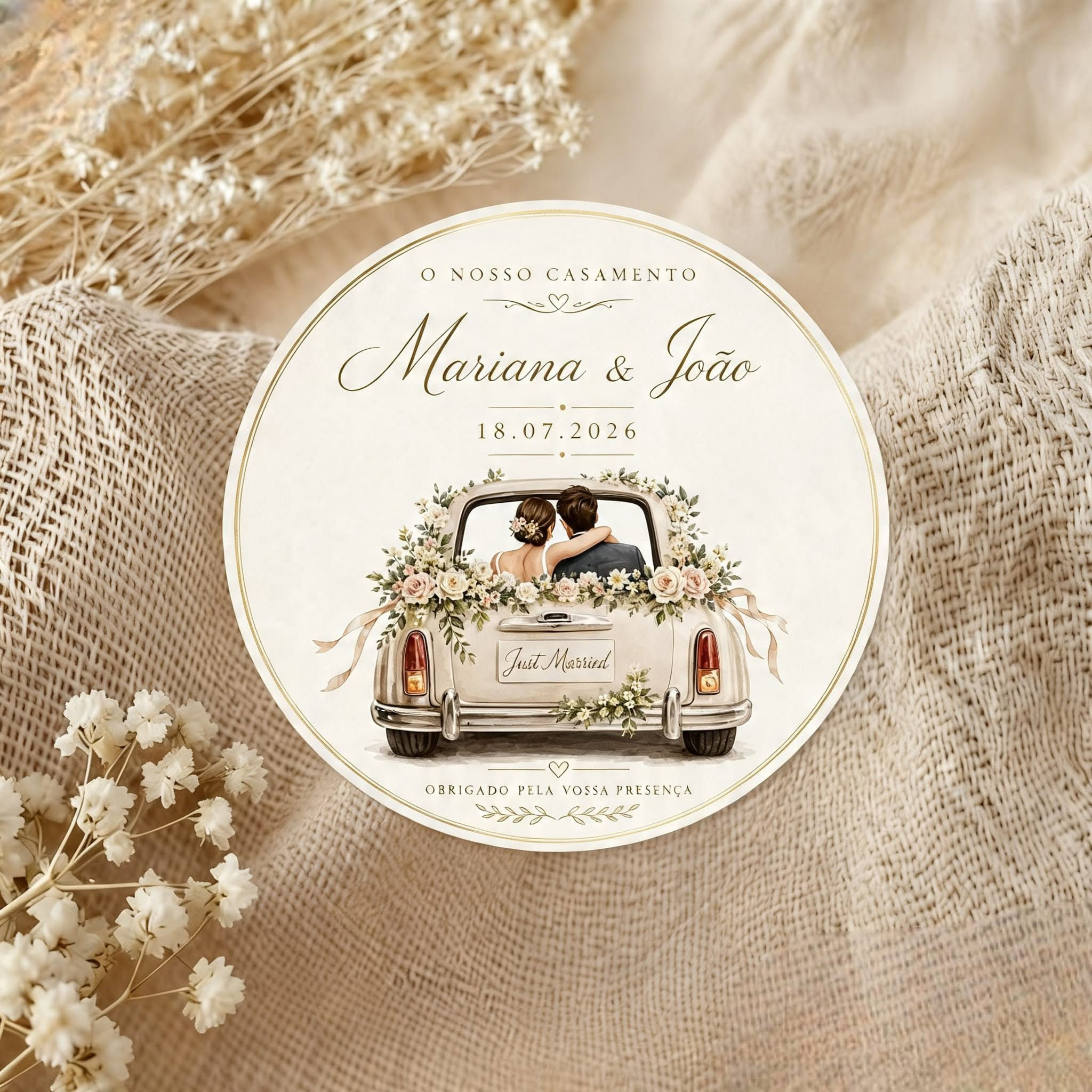 Lembrança "Just Married"