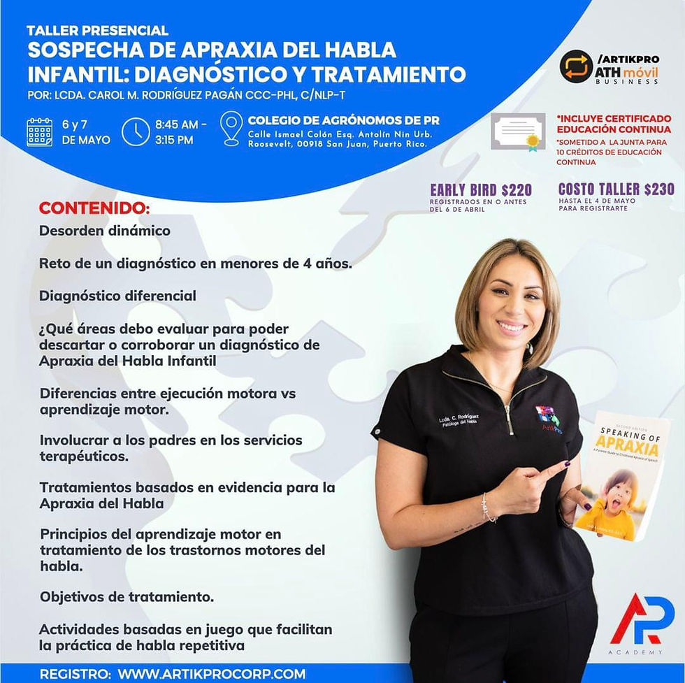 Sospecha de Apraxia del Habla Infantil: Diagnóstico y Tratamiento