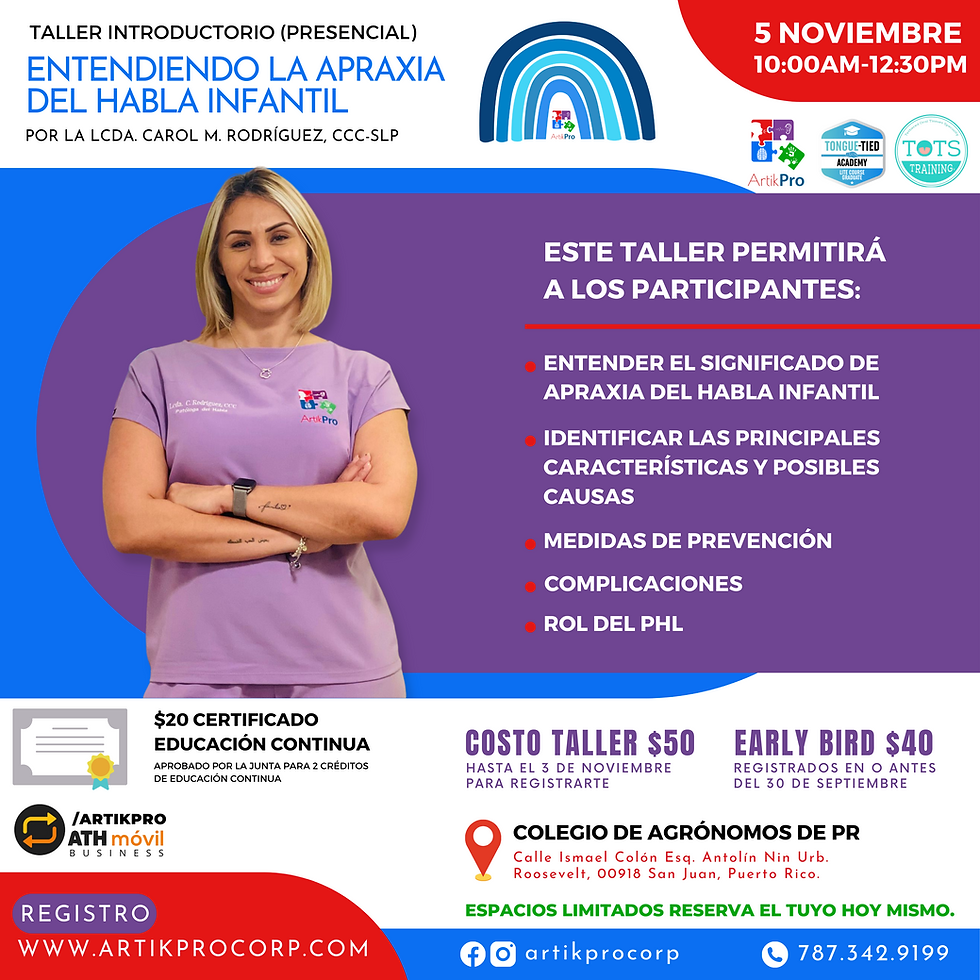 Entendiendo la Apraxia del Habla Infantil. (1)