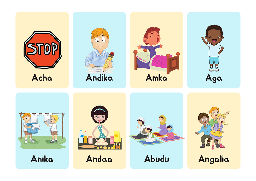 Vitenzi_Swahili Verbs_Herufi A