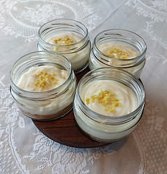 Delicious baked cheesecake for dessert