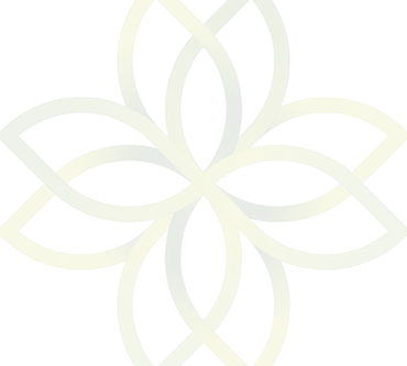 A logo design for Luna Green Lifestyle featuring soft green organic shapes resembling petals or leaves on a white background.