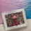 Thumbnail: "Flamingo Beach Glass Art - 5x7 White Frame with Rose Gold and Seashells"