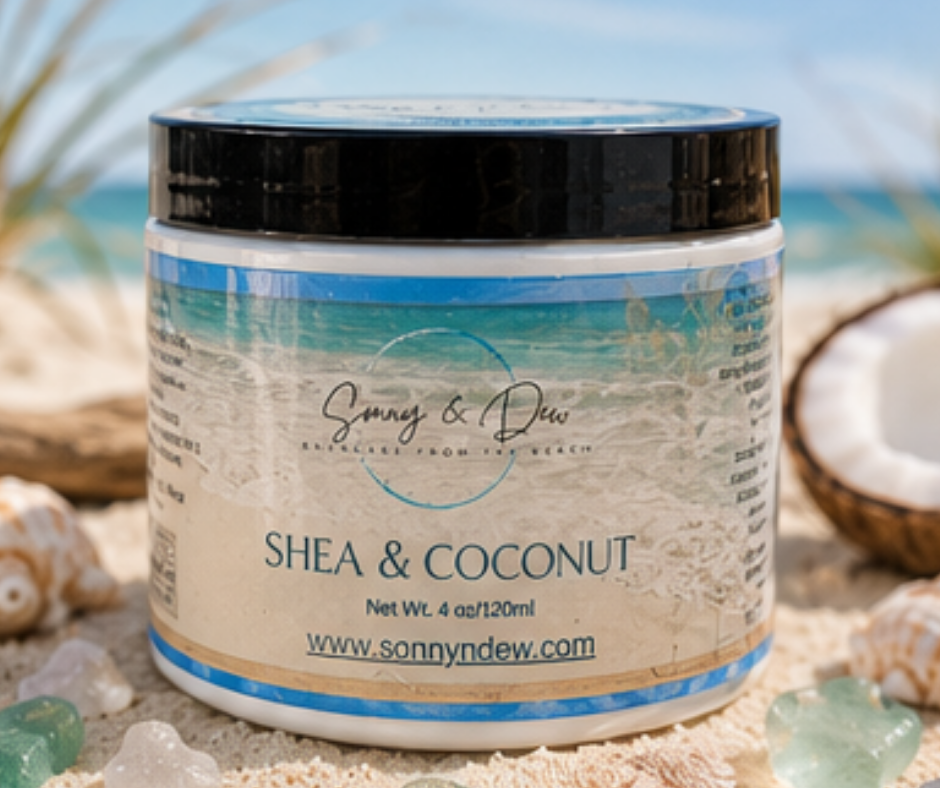 Thumbnail: Shea and Coconut Moisturizing Natural Body Lotion for dry skin