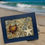 Thumbnail: "5x7 Blue Frame Sea Turtle Art – Adorable Big-Eyed Turtle with Starfish, Green L