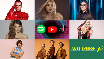 Weekly Eurovision 2025 Song Charts - 24 April
