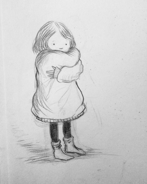 girl hugging her inner child