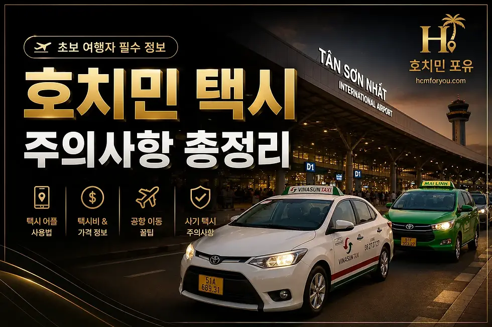 베트남 호치민 택시 이용 방법