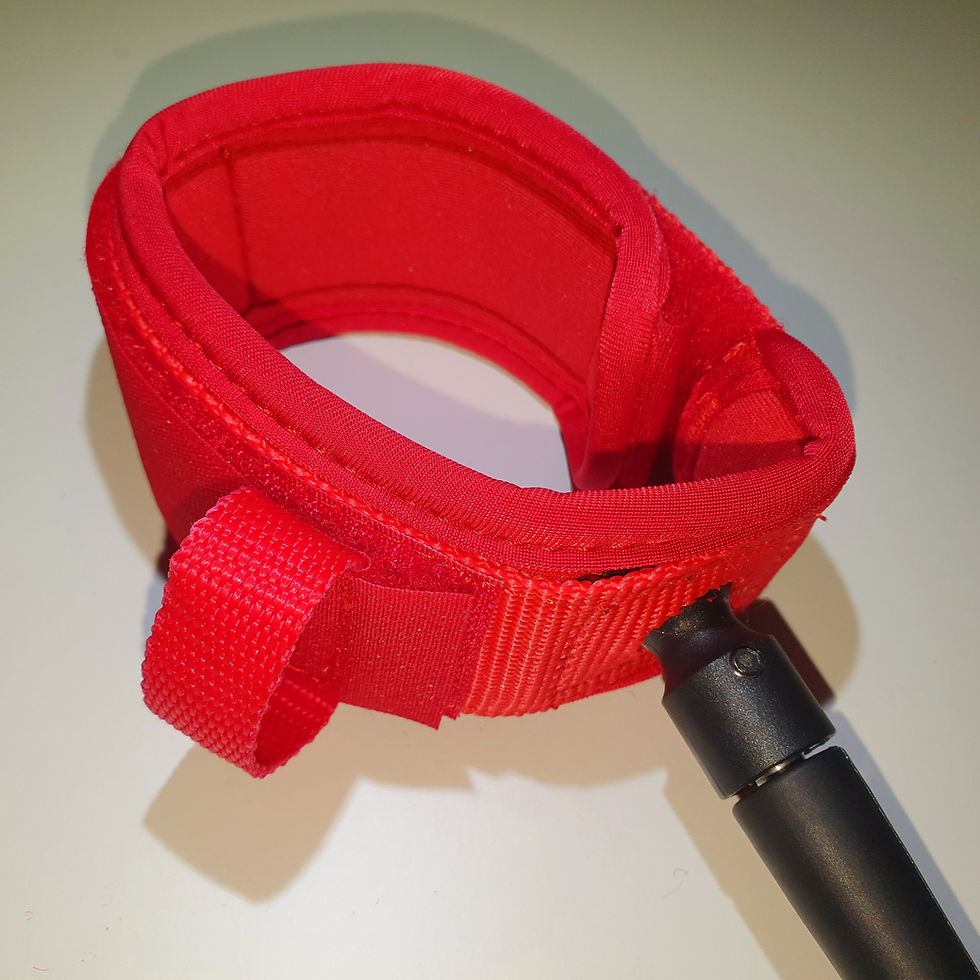 Thumbnail: Surfboard leash, 7ft, Red.