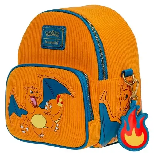 Thumbnail: Pokemon Charizard Corduroy Convertible Mini-Backpack
