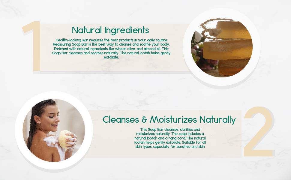 Thumbnail: Reassuring Soap Bar. Wheat, Olive, and Almond Oil.
