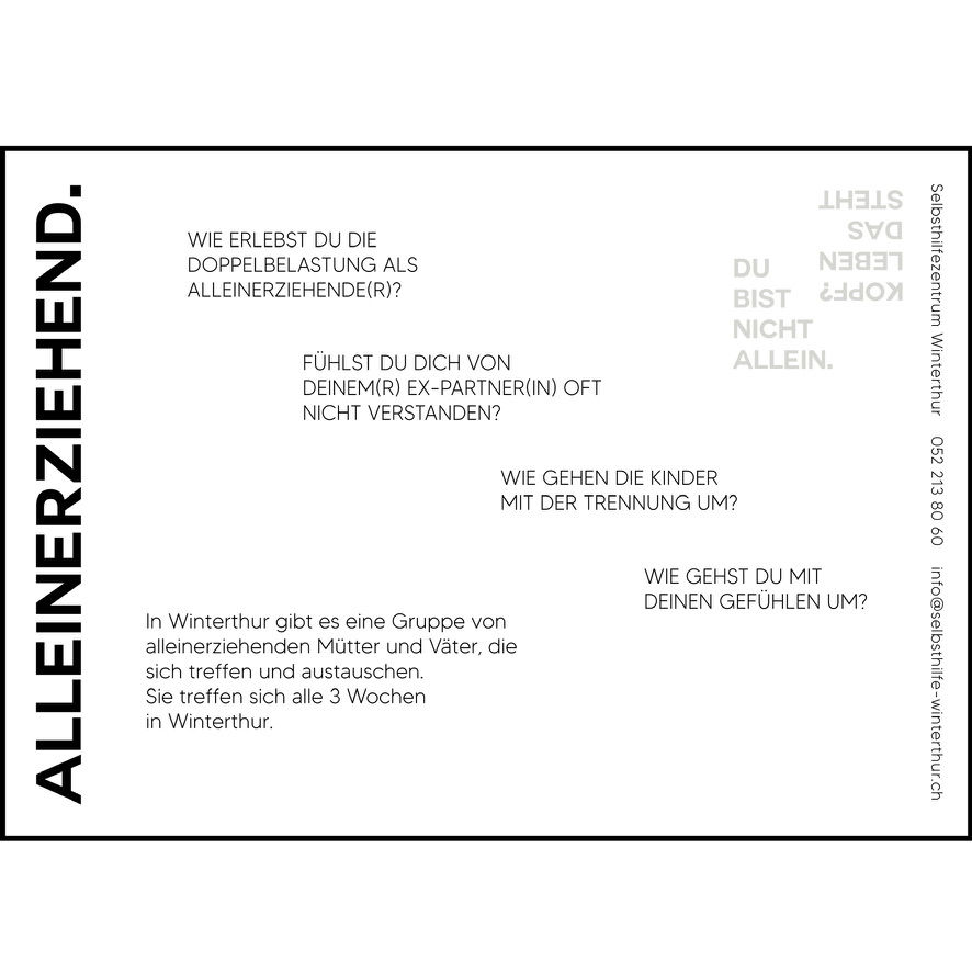 Rückseite Flyer Alleinerziehend