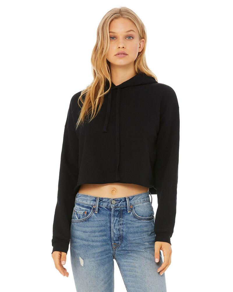 Thumbnail: Bella+Canvas - Ladies Cropped Fleece Hoodie