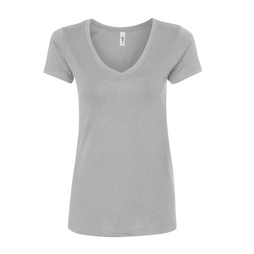 Next Level - Women's Lightweight Combed Cotton V-Neck Tee