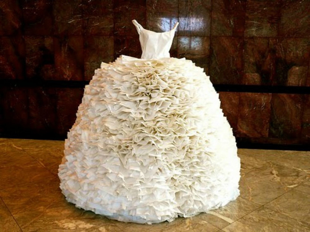 toilet paper dress