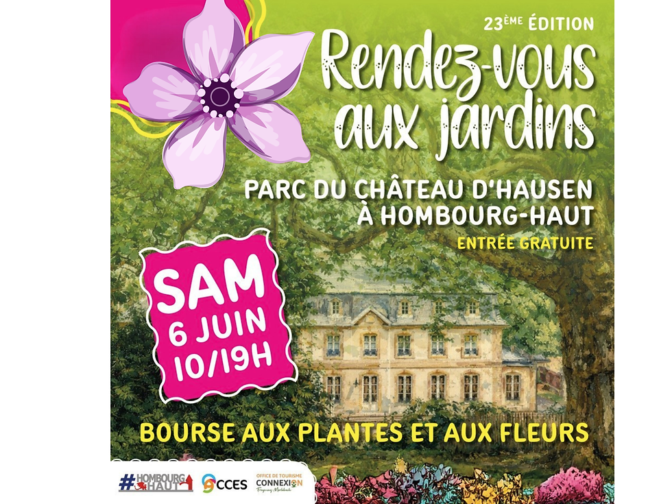 RENDEZ-VOUS AUX JARDINS LE SAMEDI 6 JUIN 2026
