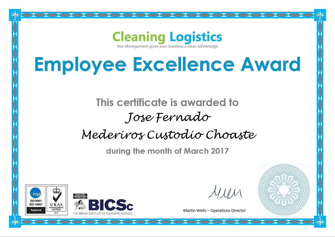 thank you employee excellence award march 2017 commercial employee excellence award
