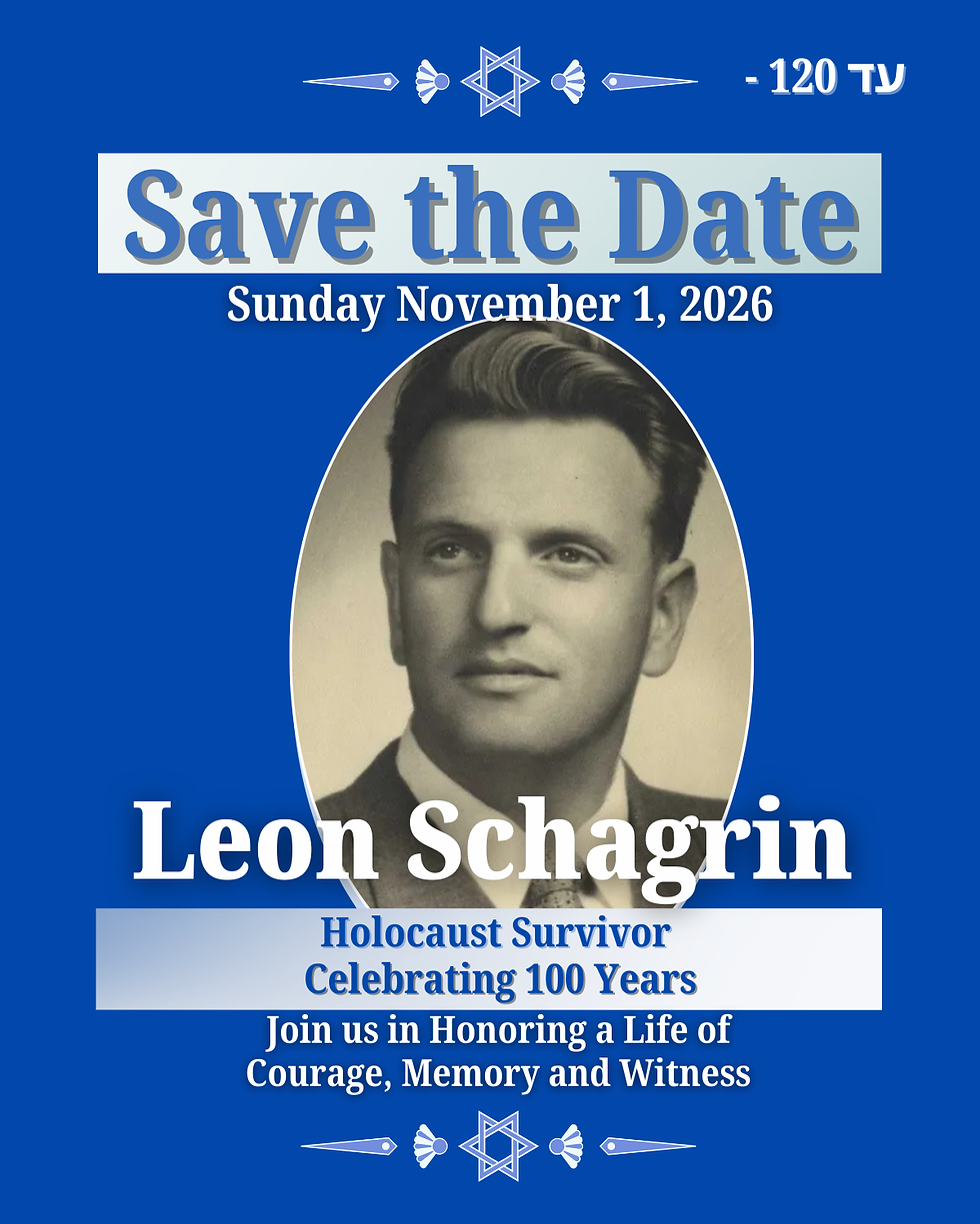 Celebrating Leon Schagrin's 100th birthday