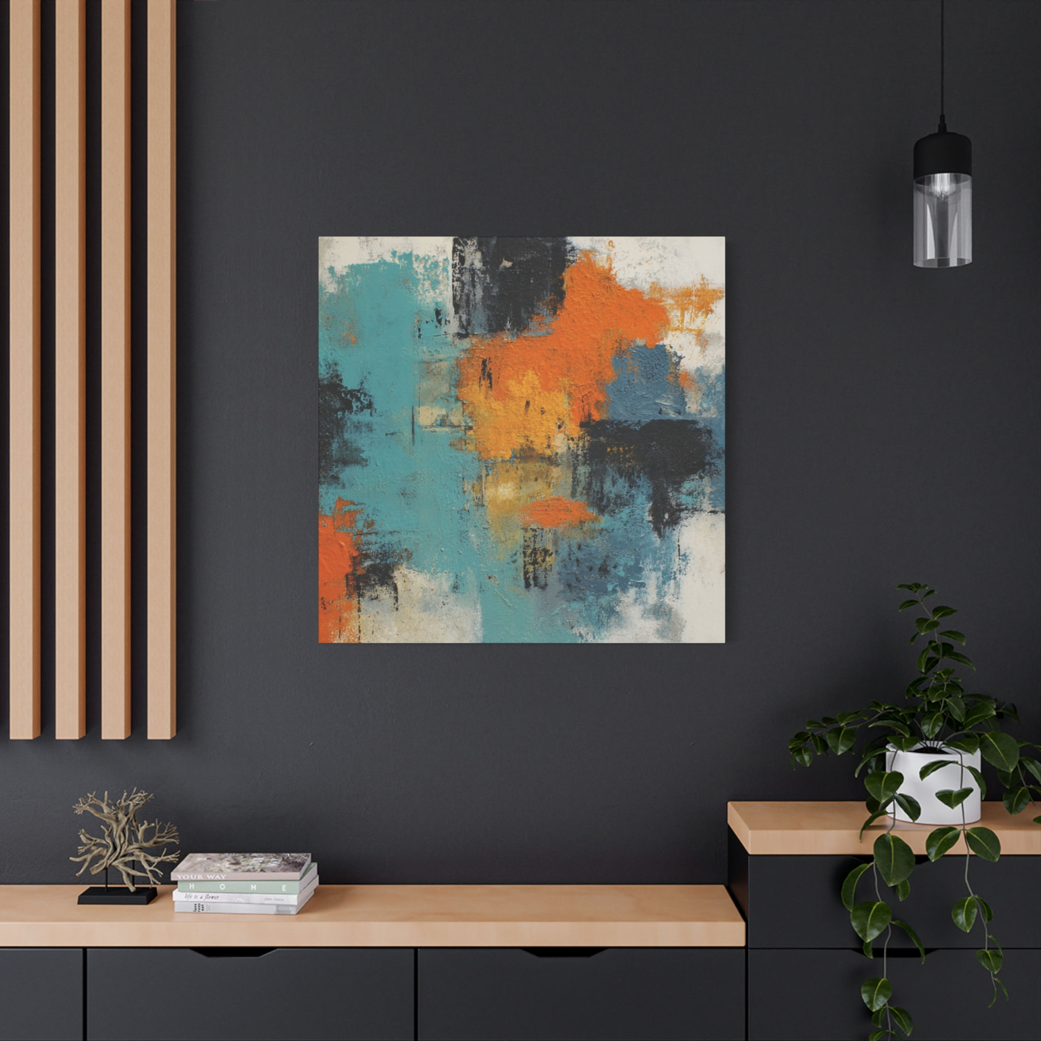 Abstract Expressionism #5 | Matte Canvas Wall Art | Stretched 1.25"